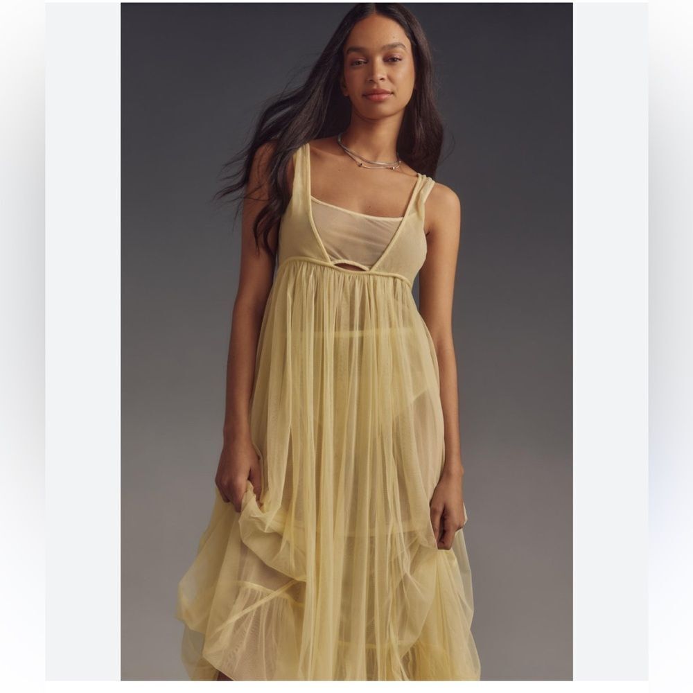 By Anthropologie
Sleeveless Bubble Sheer Dress size Medium